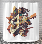 Percussive Pulse Shower Curtain